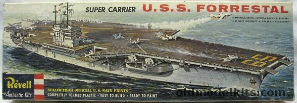 Revell 1/542 USS Forrestal Super Carrier, H339-400 plastic model kit